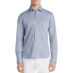 Dylan Gray Mens Blue Cotton Long Sleeve Pique Butt